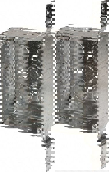 Electrical Outlet Box: Steel, Square, 4